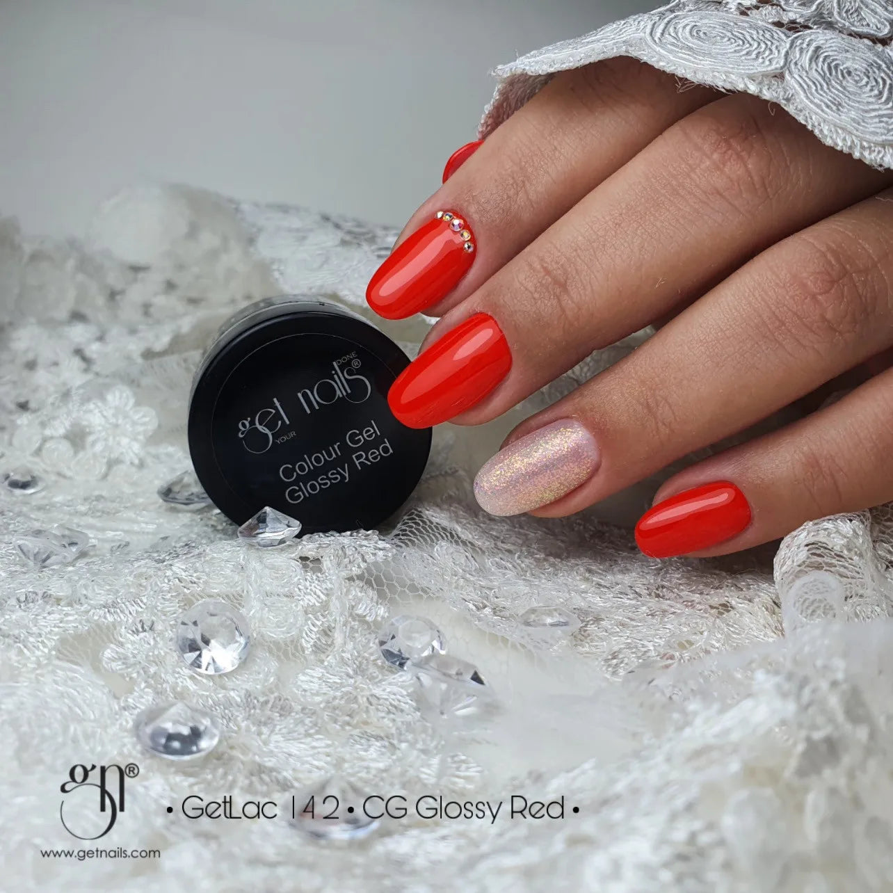 Colour Gel Glossy Red 5g GN - Lovli 