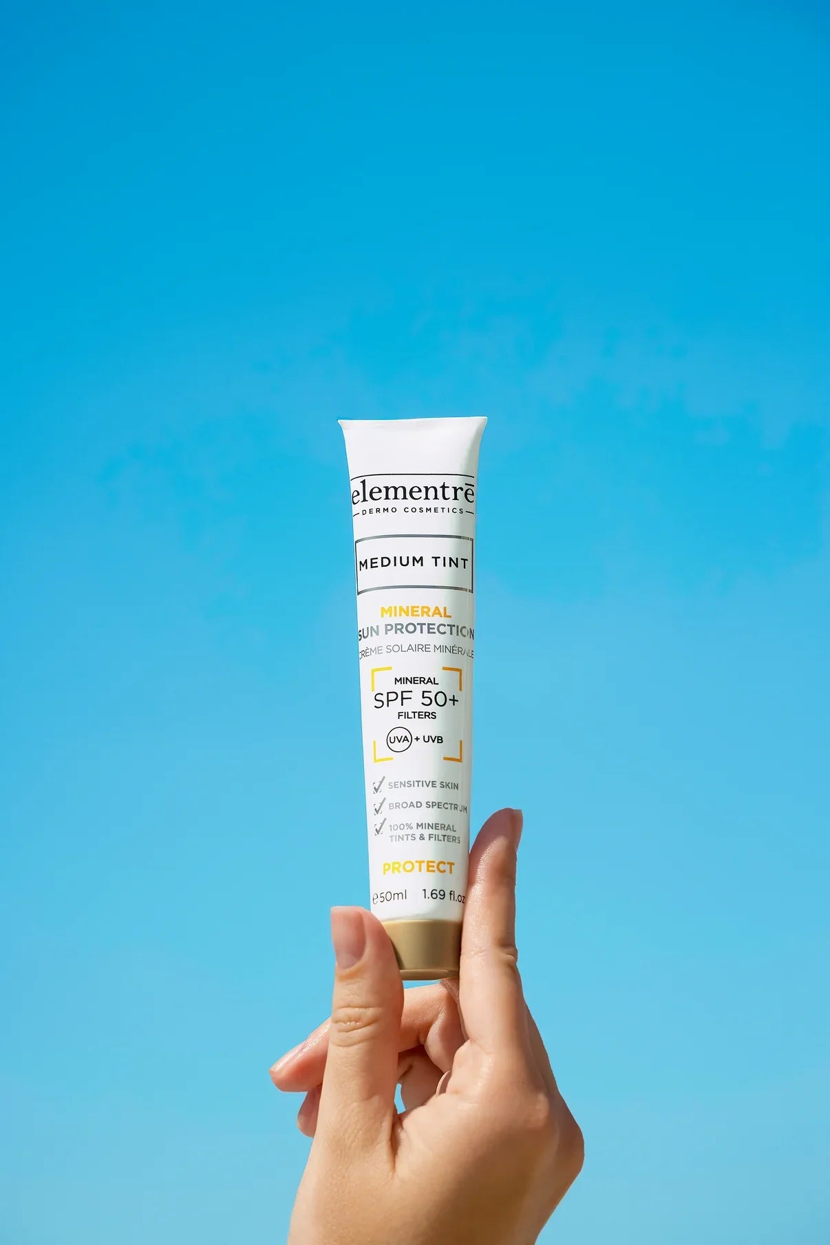 ELEMENTRE MINERAL SUN PROTECTION SPF50+MEDIUM 50ML - Lovli 