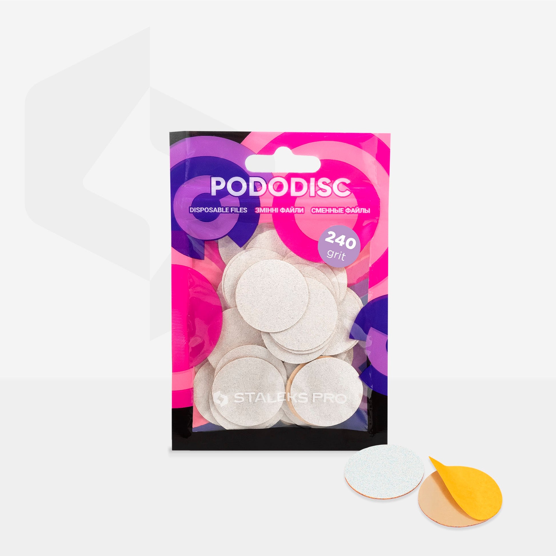 Disposable files PODODISC L EXPERT 240 (50 pcs) - Lovli 