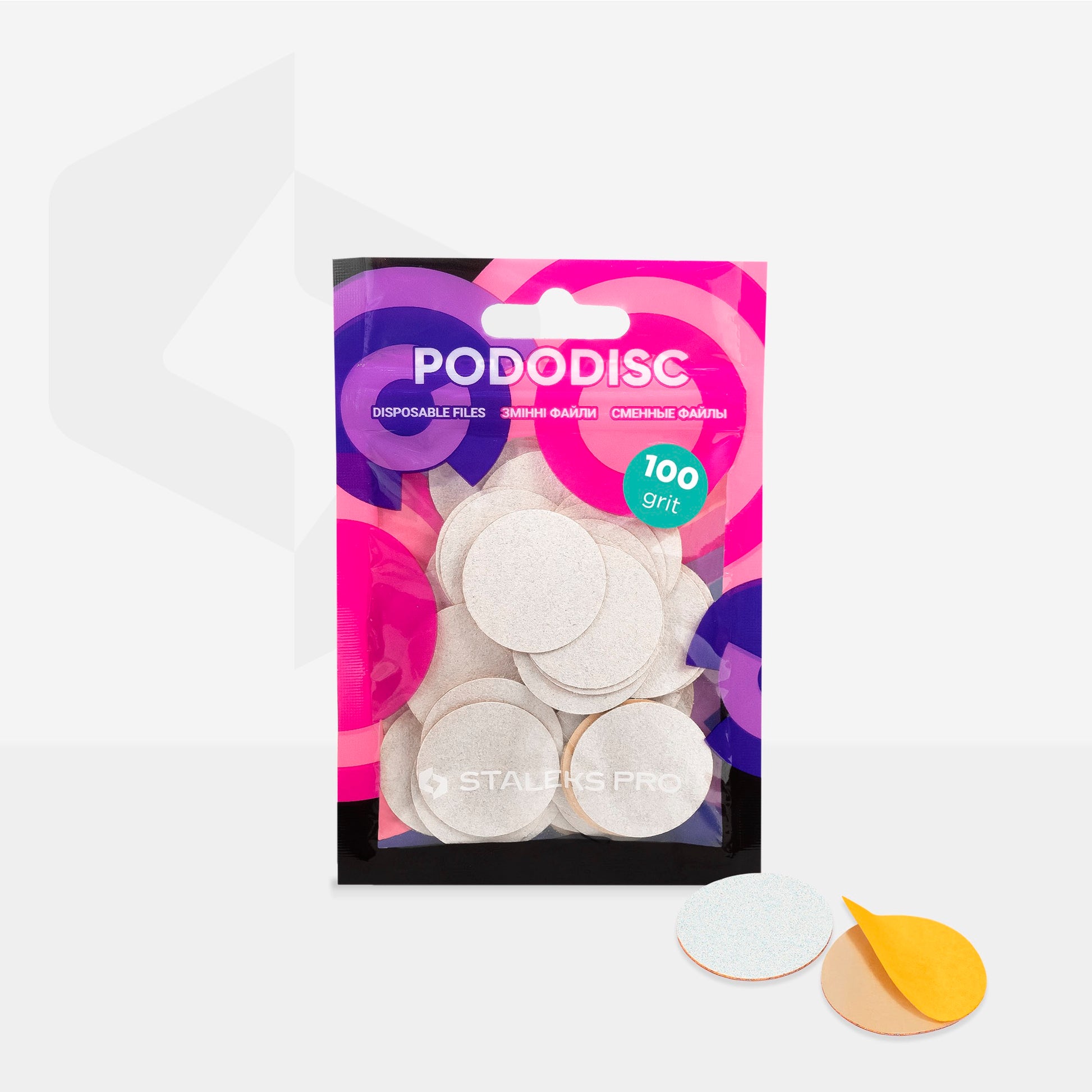 Disposable files PODODISC L EXPERT 100 (50 pcs) - Lovli 