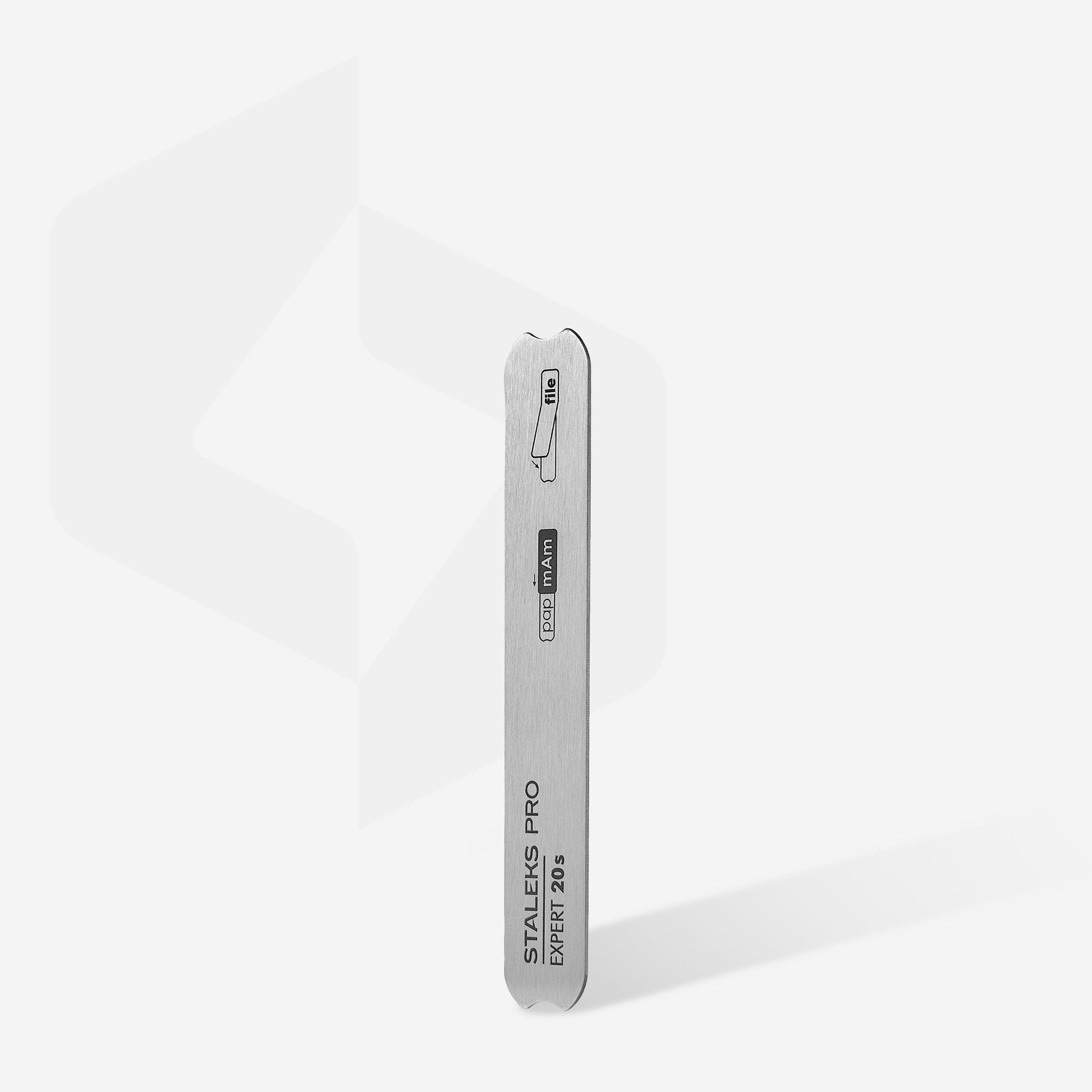 Straight metal base, nail file EXPERT 20s (130 mm) - Lovli 
