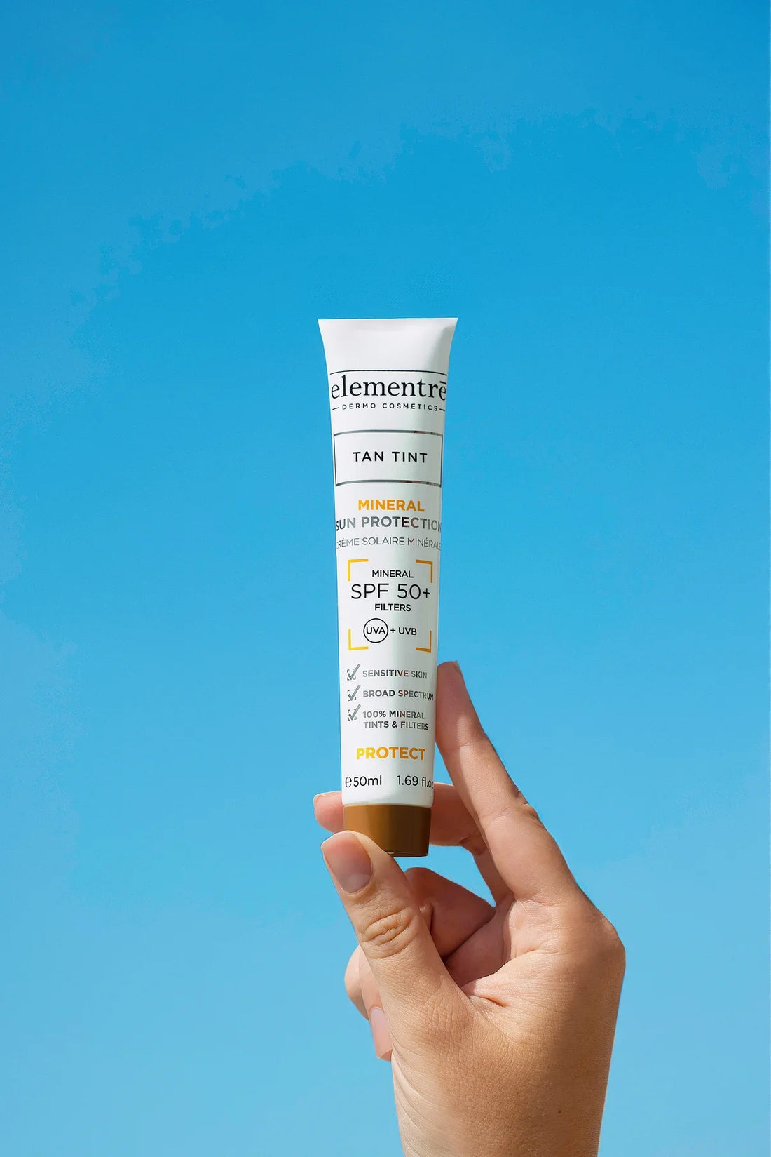 ELEMENTRE MINERAL SUN PROTECTION SPF50+ TAN - 50ML - Lovli 