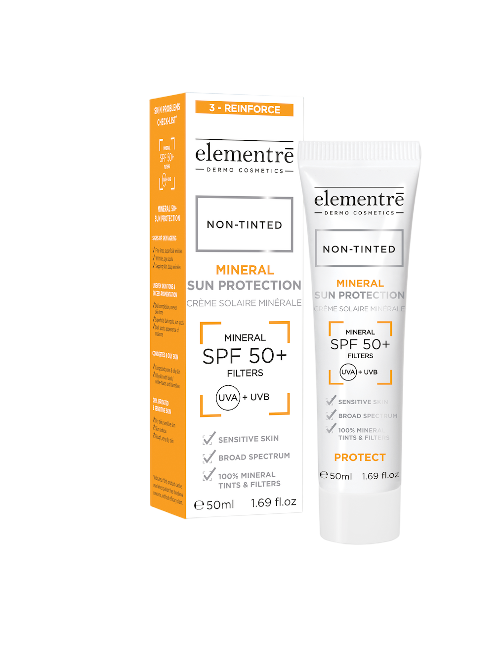 ELEMENTRE MINERAL SUN PROTECTION SPF50+ NON TINTED - Lovli 