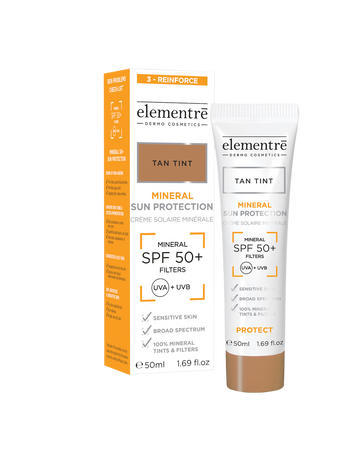 ELEMENTRE MINERAL SUN PROTECTION SPF50+ TAN - 50ML - Lovli 