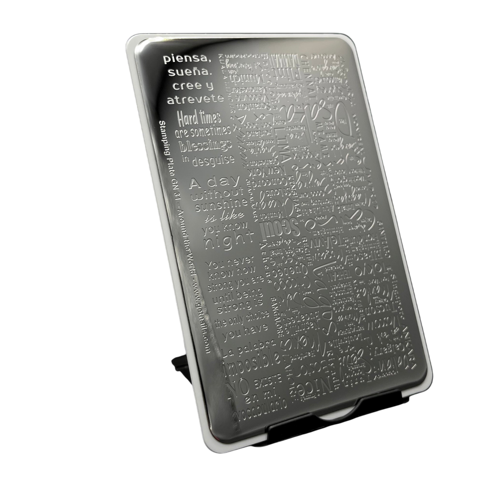 Stamping Plate GN 31 - Around the World - Lovli 