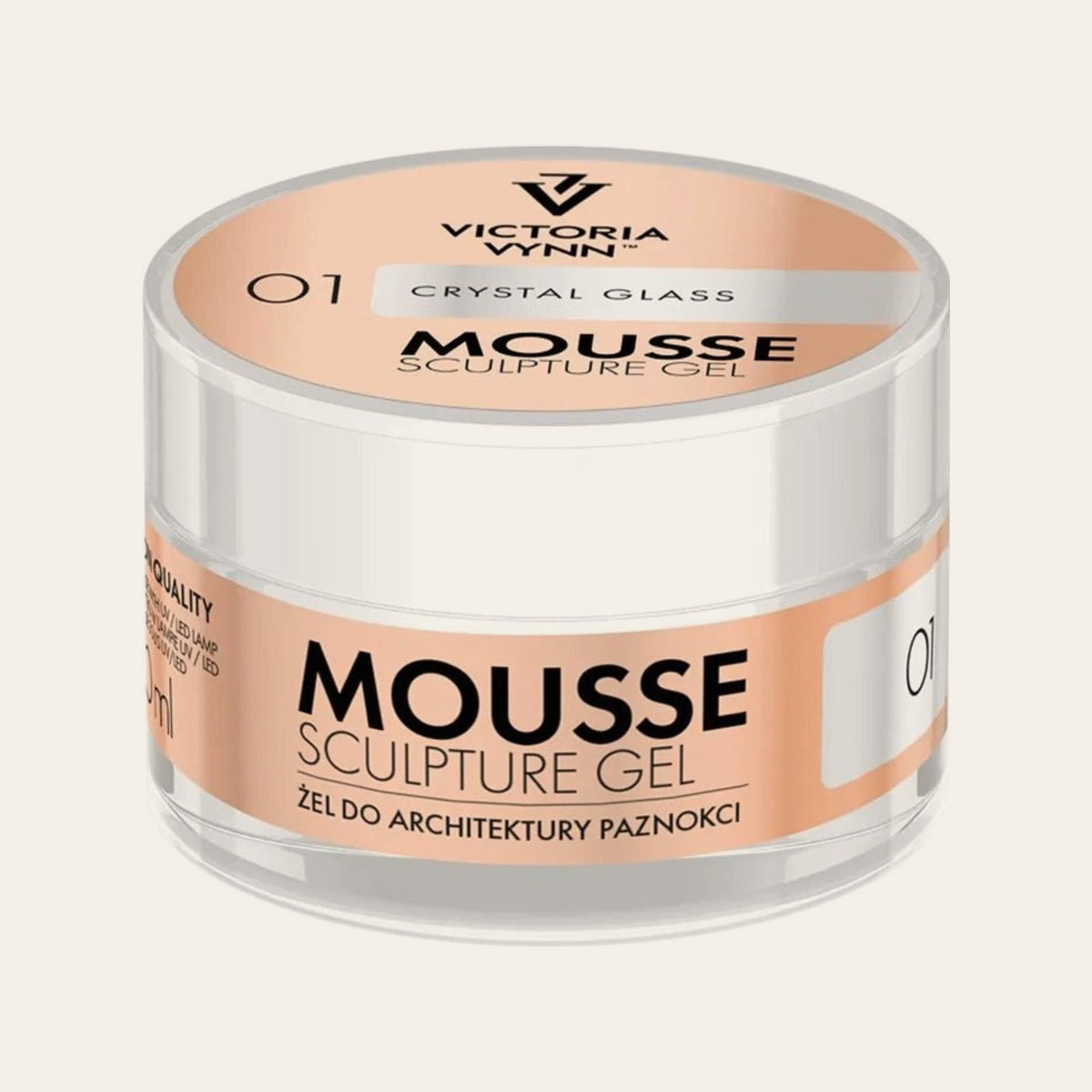 Mousse Sculpture Gel 01 Crystal Glass 50 ml