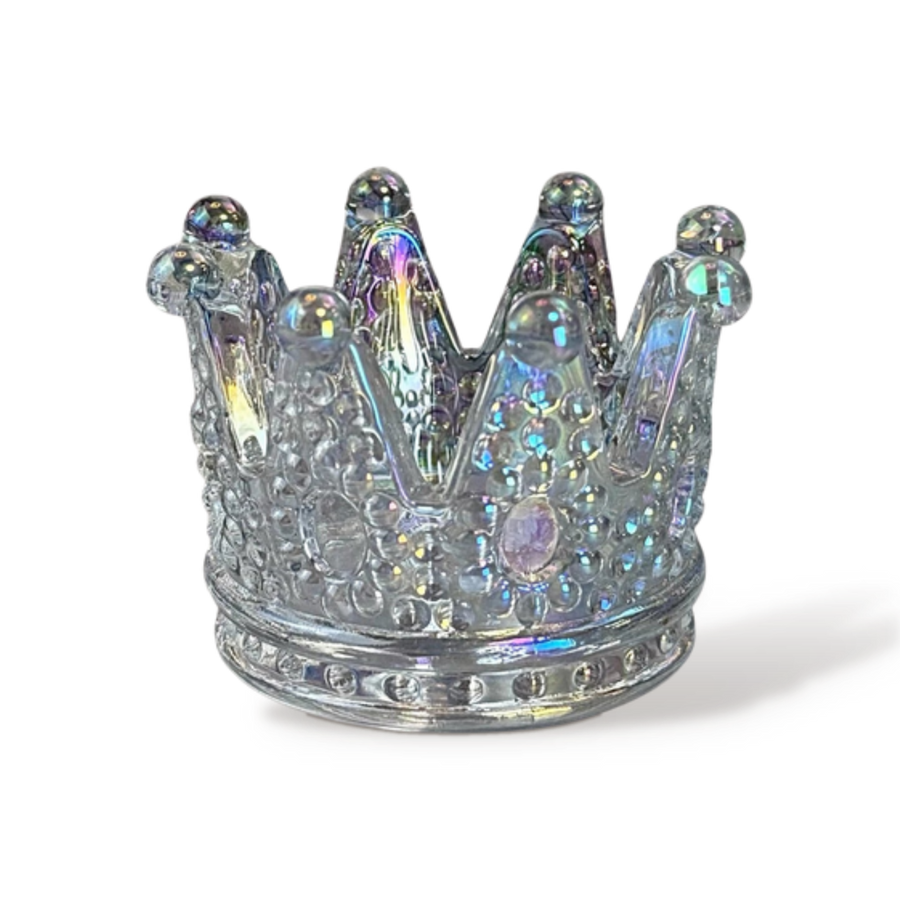 Brush stand crown crystal AB