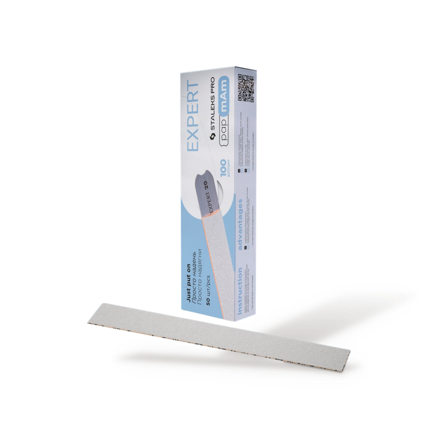 Disposable white files Expert 22 100 grit 50 st