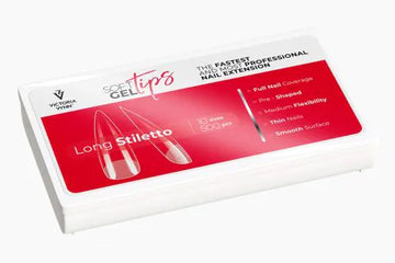 Soft Gel Tips Long Stiletto 500 pcs