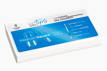 Soft Gel Tips Medium Square 500 pcs