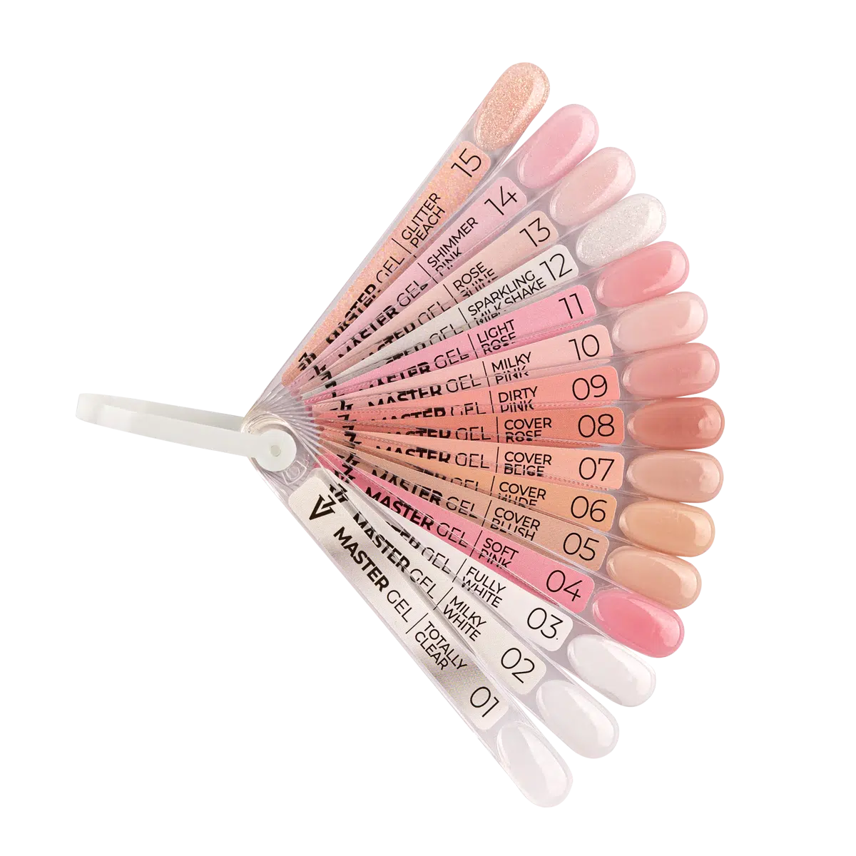 COLOR CHART Master gel 01-15 - Lovli 