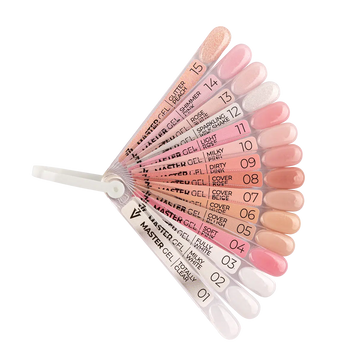 COLOR CHART Master gel 01-15 - Lovli 